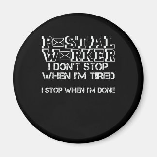 Postarbetare Joke Mail Carrier Postman Postman Magnet