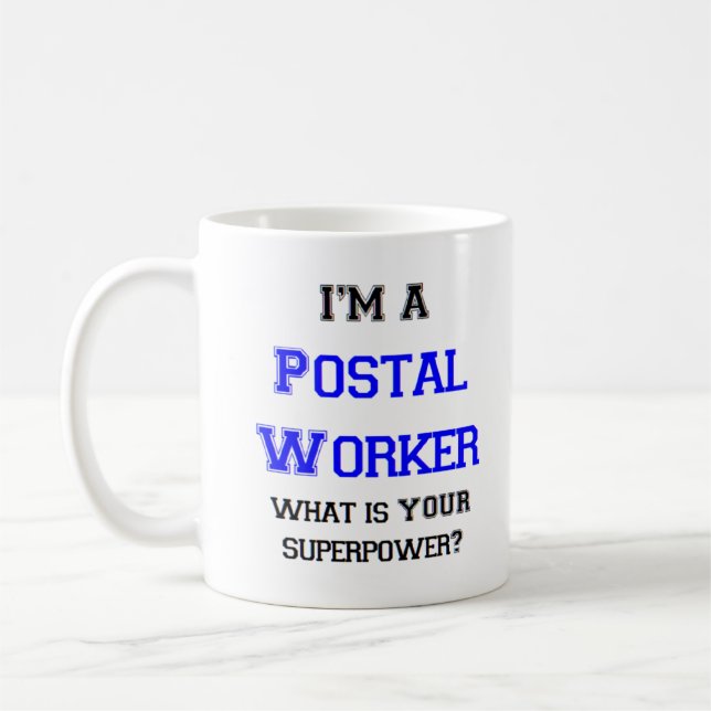postarbetare kaffemugg (Vänster)
