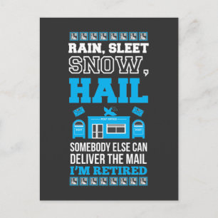 Postarbetare Pension Office Retrött Mailman Vykort