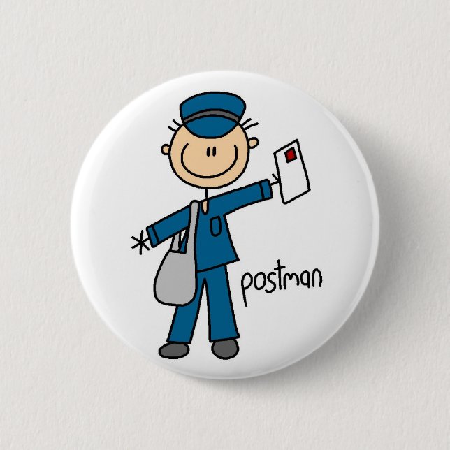 Postarbetare Pinfigure Knapp (Framsida)