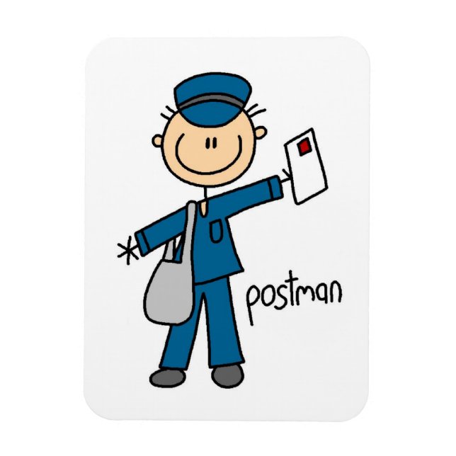 Postarbetare Pinfigure Magnet (Vertikal)