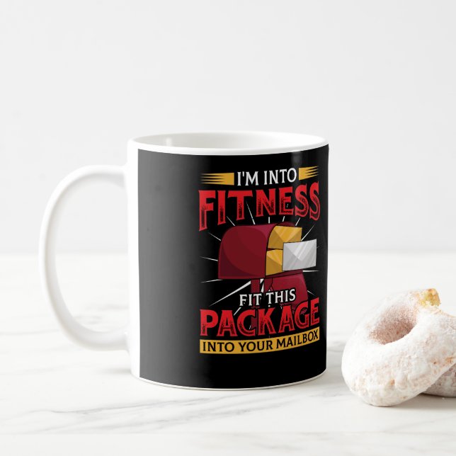 Postarbetare, postarbetare, IM-adress i Fitness-po Kaffemugg (Med munk)