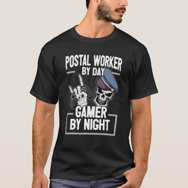 Postarbetare Postman Postman Game Console T Shirt (Framsida)