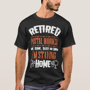 Postarbetare Postman Retireme, pensionerad postver T Shirt