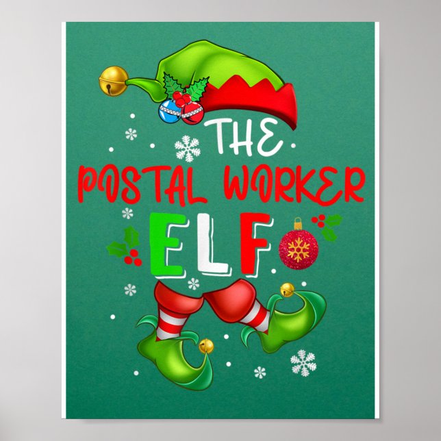 Postarbetaren Elf jul Elf Costume Älskare Poster (Framsidan)