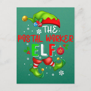 Postarbetaren Elf jul Elf Costume Älskare Vykort
