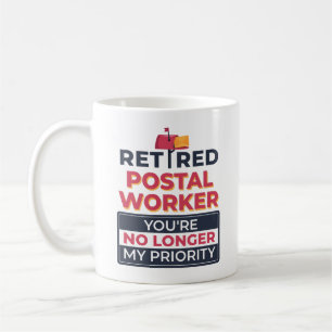 Postarbetares pensionering är inte längre min prio kaffemugg