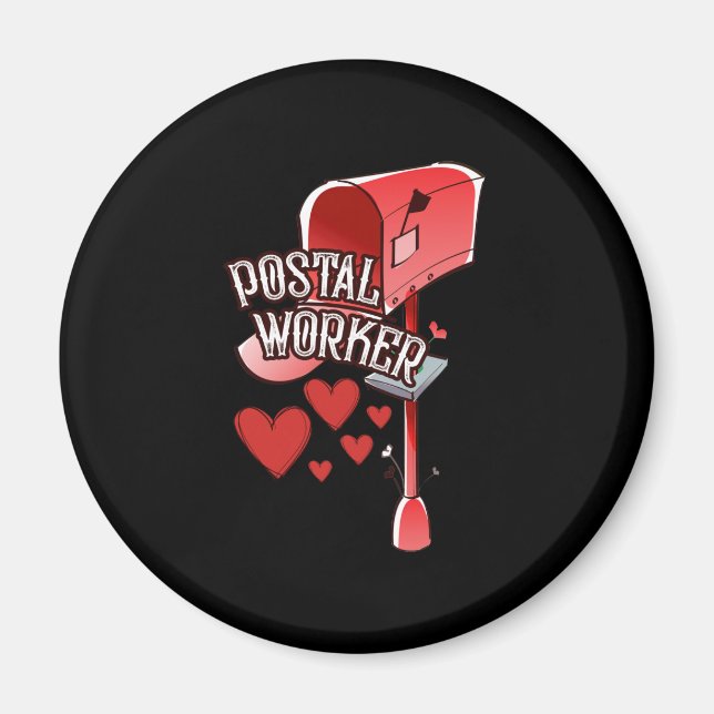 Postarbetarnas hjärta - kärlek magnet (Framsidan)