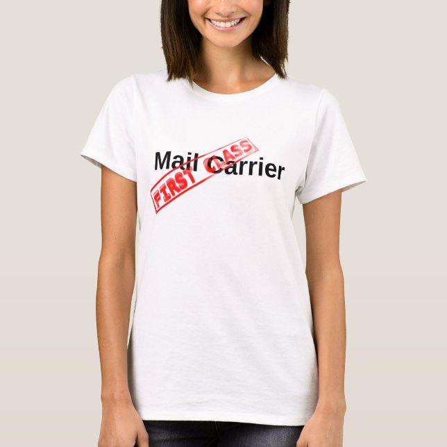 Postbärare i första klass tee shirt (Framsida)