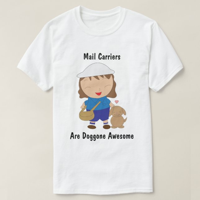 Postbärare Postarbetares uppskattning kvinnlig T Shirt (Design framsida)