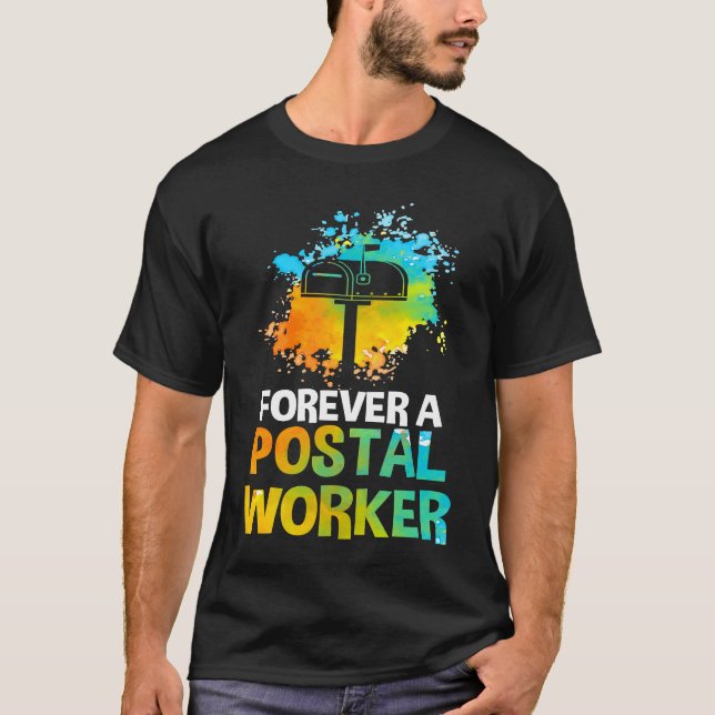 Postbärare Postman Mailman for A Post Work T Shirt (Framsida)