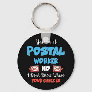 Postbefordran av postarbetare Postbärare Postbefo Nyckelring