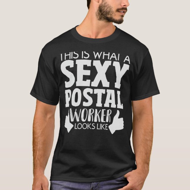 Postbefordran Joke Postman Postal Worker Mail T Shirt (Framsida)