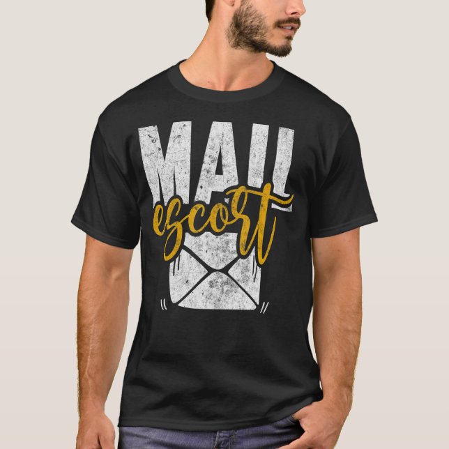 Postbefordran, postarbetare, USA, postmeddelande T Shirt (Framsida)