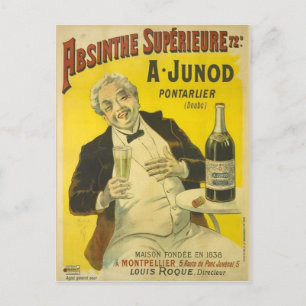 Postcard Absinthe Junod Vykort
