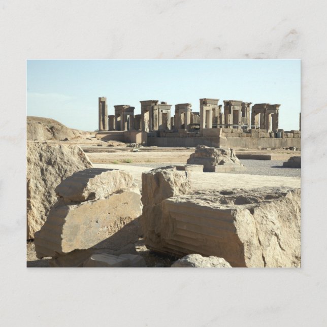 Postcard Ancient Ruins in Persepolis, Iran Vykort (Framsida)