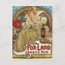 Postcard - Art Nouveau Jamicce Rum