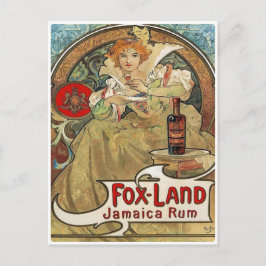 Postcard - Art Nouveau Jamicce Rum Helg Vykort