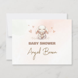 Postcard Baby Shower Bunny Vykort
