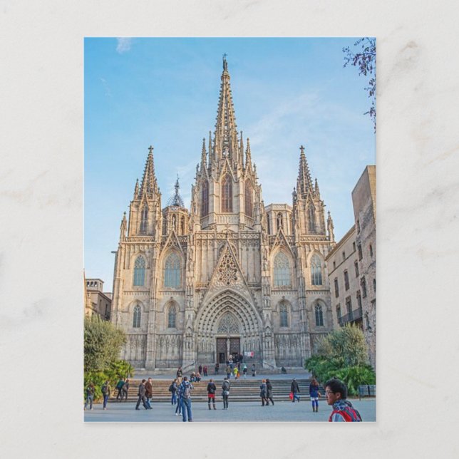 Postcard Barcelona Cathedral, Spanien Vykort (Framsida)