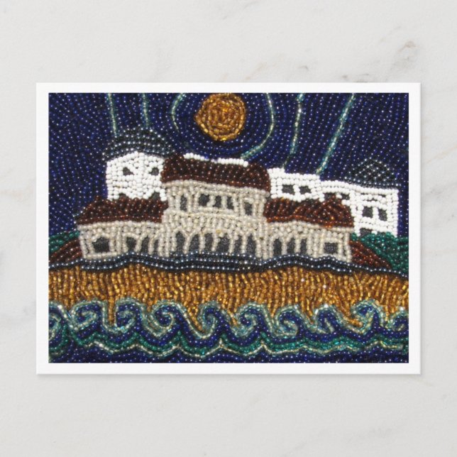 Postcard Bead Art Bondi Beach Sydney Australien Vykort (Framsida)