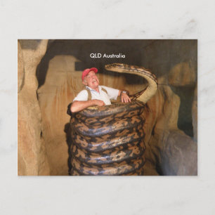 Postcard Big Snake QLD Australien Large Snake Vykort