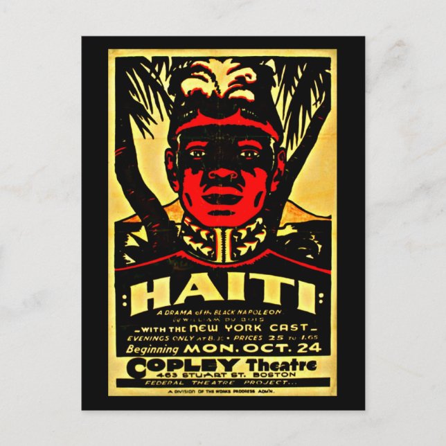 Postcard-Boston WPA Poster-1 Vykort (Framsida)