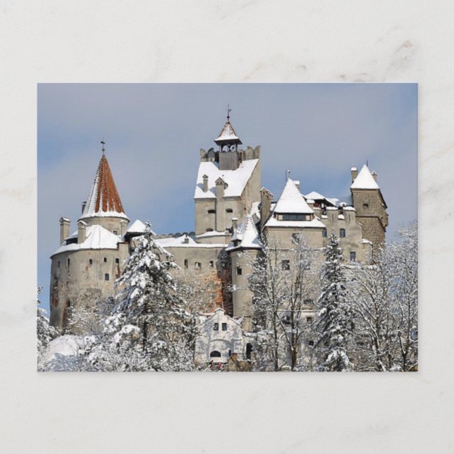 Postcard Bran Castle, Transylvania, Rumänien Vykort (Framsida)
