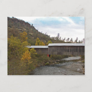 POSTCARD - Bron över honung Springa täckt Vykort
