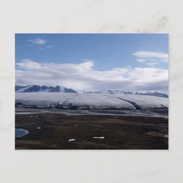 Postcard Bylot Island Glacier, Nunavut, Kanada Vykort (Framsida)