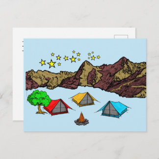 Postcard Camping Vykort