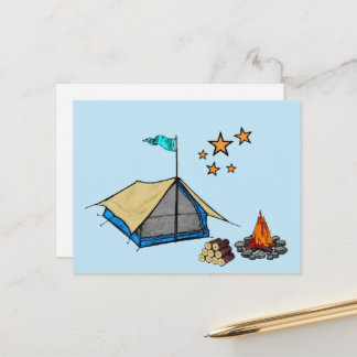 Postcard Camping Vykort