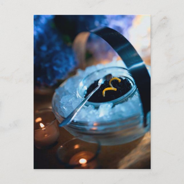 POSTCARD CAVIAR ON ICE VYKORT (Framsida)