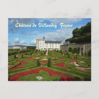 POSTCARD - Château de Villandry Frankrike Vykort