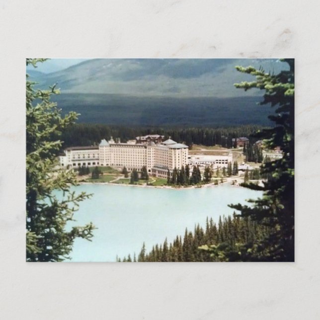 Postcard Chateau Sjö Louise i Alberta, Kanada Vykort (Framsida)
