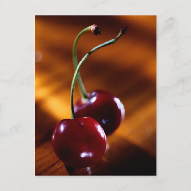 POSTCARD CHERRY PAIR VYKORT (Framsida)