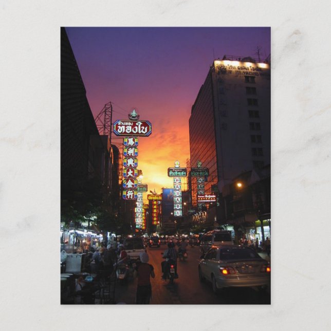 Postcard Chinatown, Bangkok, Thailand Vykort (Framsida)