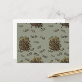 Postcard Ciervo con moños Vykort