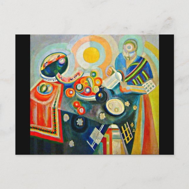 Postcard-Classic/Vintage-Robert Delaunay 4 Vykort (Framsida)