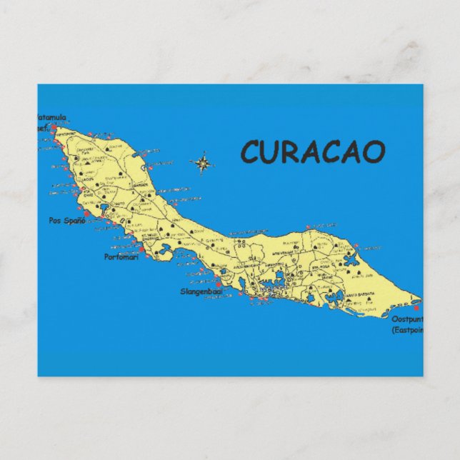 Postcard Curacao Island i Sol Vykort (Framsida)