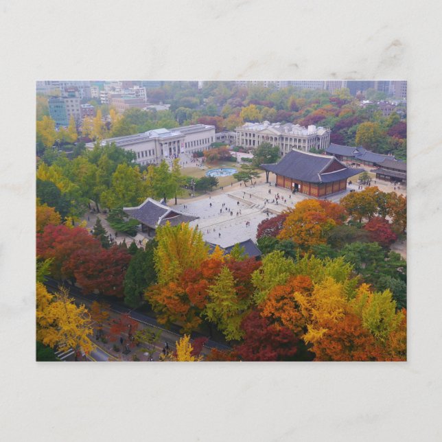 Postcard Deoksugung Palace, Söul, Sydkorea Vykort (Framsida)