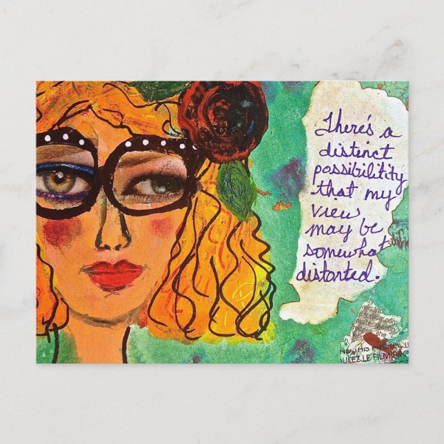 POSTCARD-DET FINNS EN MÖJLIGHET SOM MIN SYNPUNKT K VYKORT (Framsida)