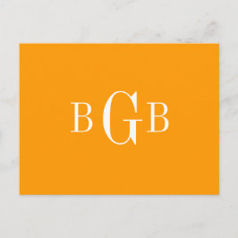 POSTCARD - ditt monogram Vykort