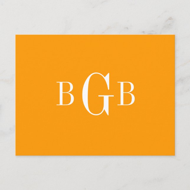 POSTCARD - ditt monogram Vykort (Framsida)