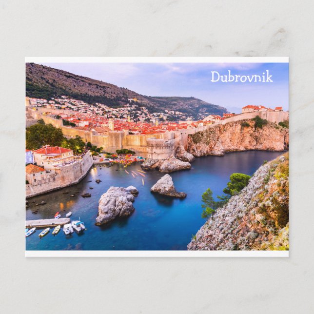 Postcard Dubrovnik Kroatien Vykort (Framsida)