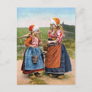 POSTCARD Dutch Sisters kan inte vänta på Party!! Vykort