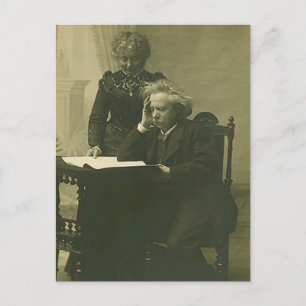 Postcard Edvard Grieg & Nina Hagerup Circa 1900 Vykort