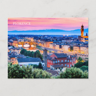POSTCARD Florence, Italien Vykort