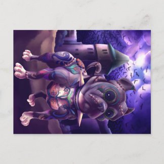 Postcard Franky Pitbull Frankenstein Vykort