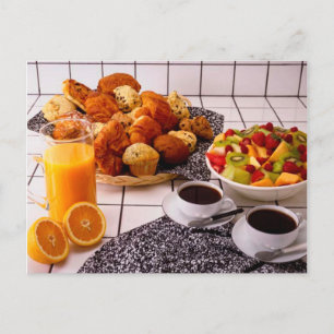 POSTCARD FRESH BREAKFAST SPREAD VYKORT